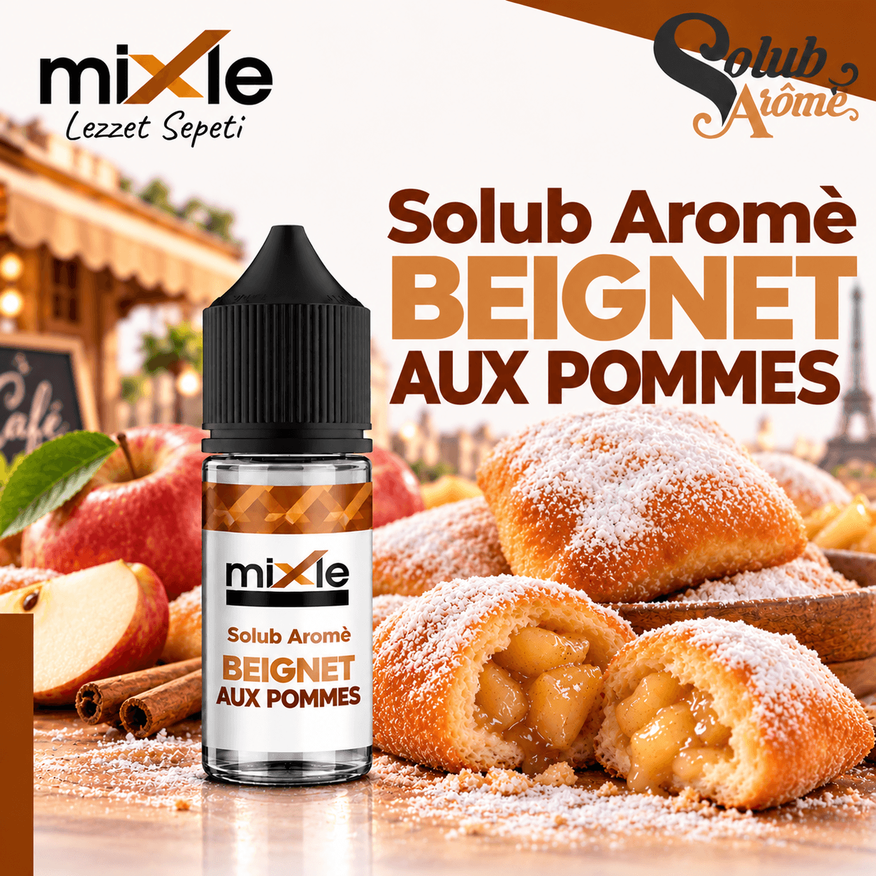 Solub Arome – Beignet Aux Pommes — 30 ML Diykit (6 ML Aroma)