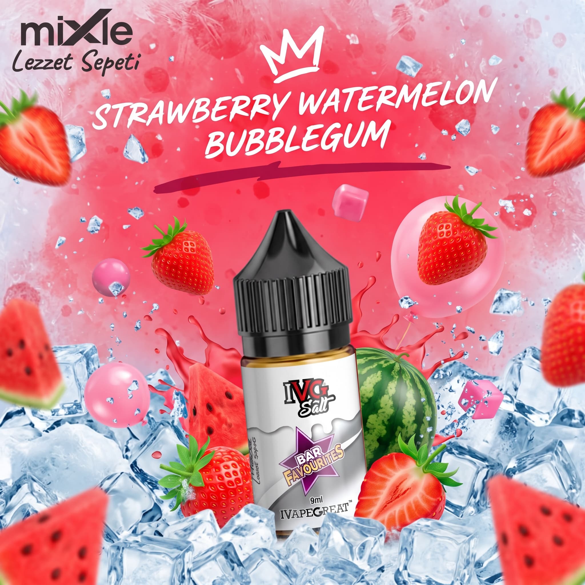 IVG Salt – Strawberry Watermelon Bubblegum