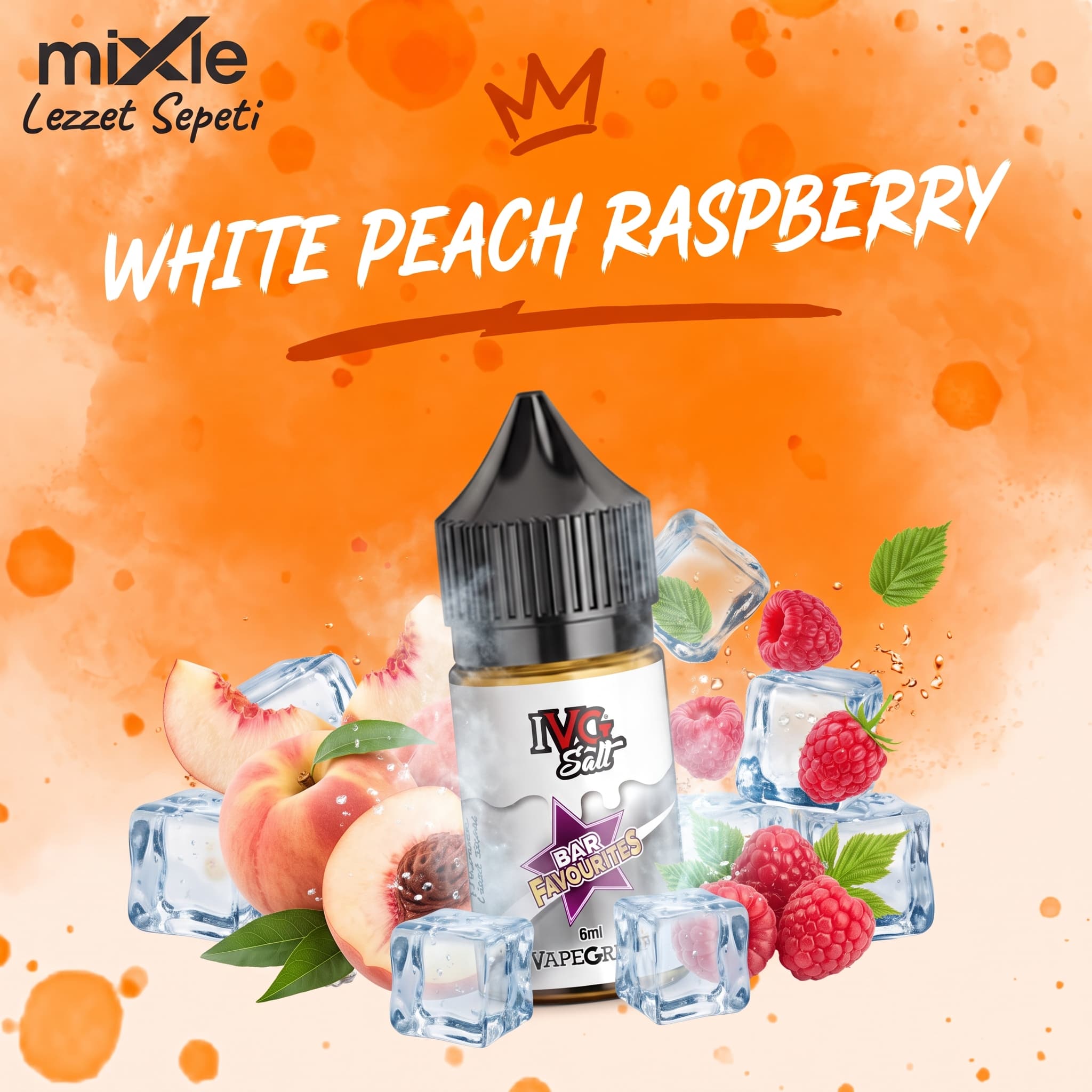 IVG Salt – White Peach Raspberry — 30 ml Diykit (9 ml aroma)