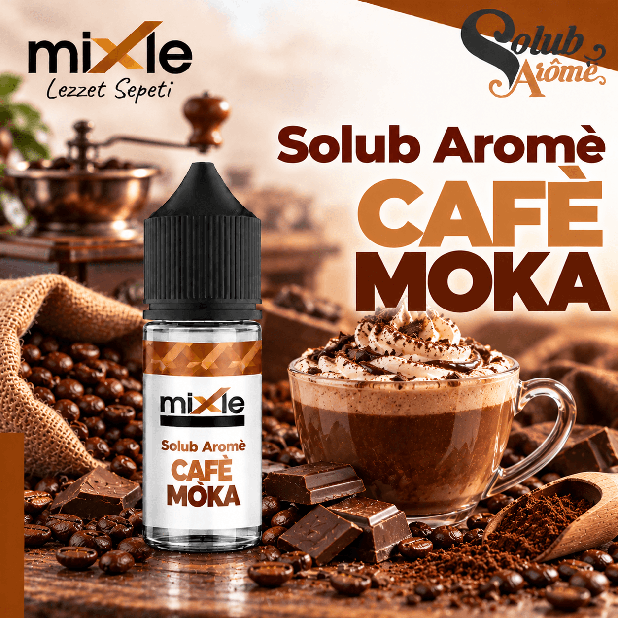 Solub Arome – Café Moka — 30 ML Diykit (6 ML Aroma)