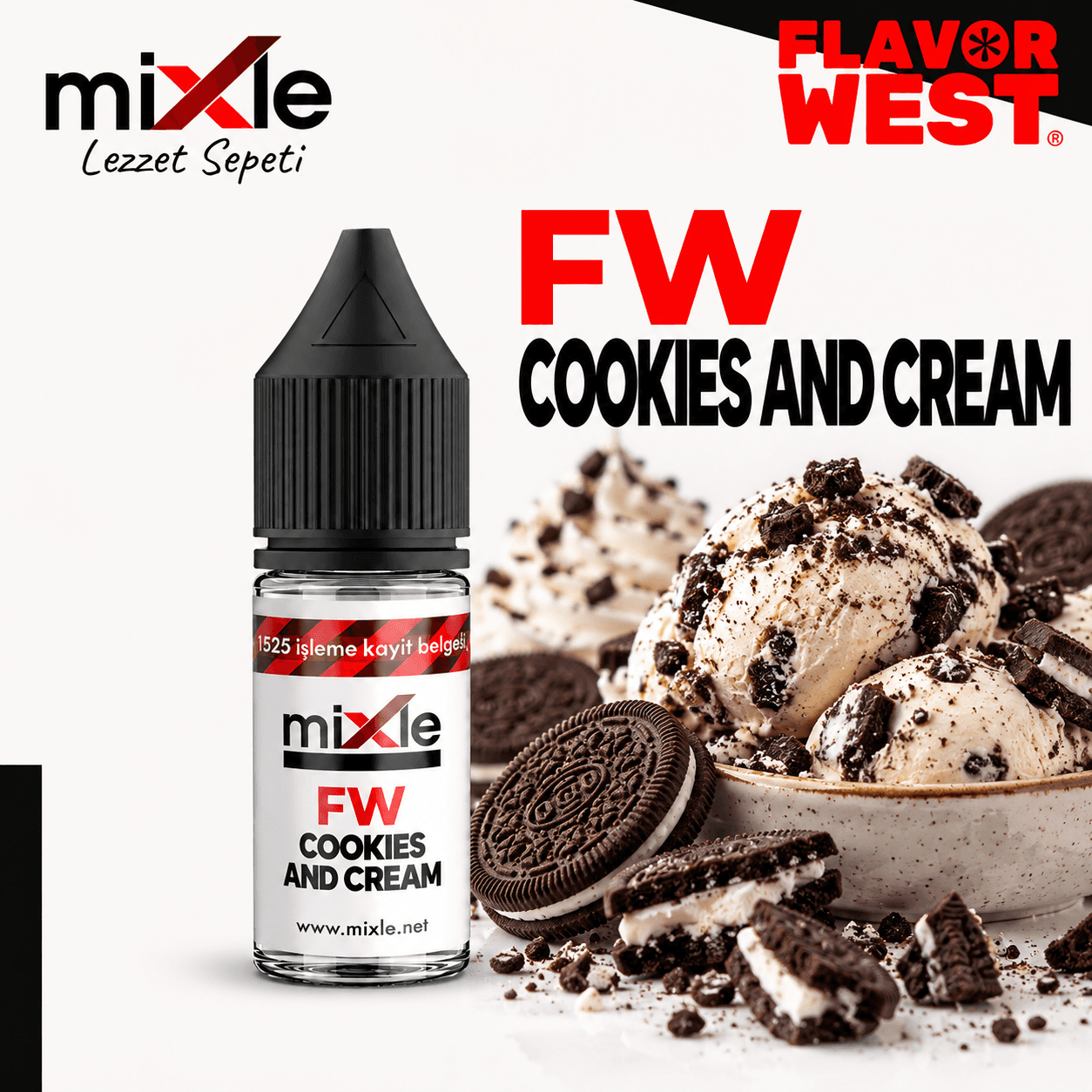 Flavor West – Cookies and Cream — 10 ML
